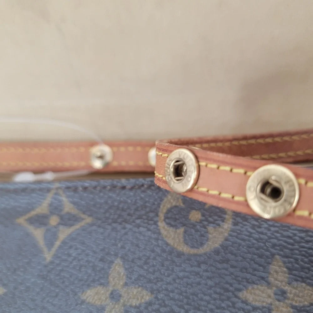 Authentic Louis Vuitton Twin PM Monogram Canvas Crossbody Clutch Bag w/ COA